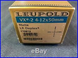LEUPOLD VX-2 4-12x50mm Matte Long Range Duplex reticle