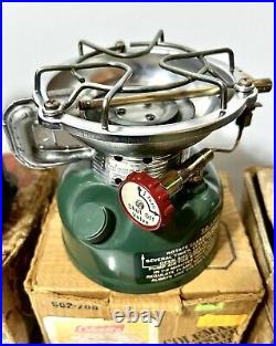 LOT Coleman 502 Sportster Stove NIB Heat Drum Cook Kit Carrier ALL W ORIG BOXES