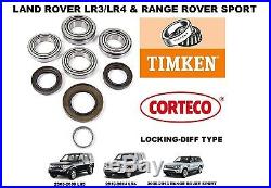 Land Rover Lr3 Lr4 Range Rover Sport Rear Differential Bearing Kit Locking Diff