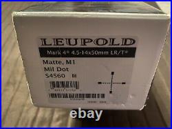 Leupold Mark 4 LR/T M1 4.5-14x50 Mil Dot Long Range Tactical Rifle Scope USA