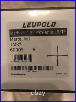 Leupold Mark 4 Long Range Tactical Sniper M1 4.5-14x50 TMR Reticle #60005 OEM