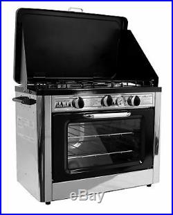 Like New Camp Chef Camping Outdoor Oven with 2 Burner Camping Stove
