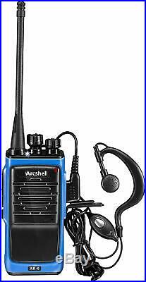Long Range Walkie Talkie 4 Set Two Way Radio Charger Battery Headset Waterproof