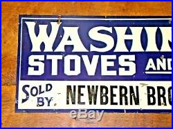 Lot #1 Vintage Antique Advertising Sign Washington Stoves Ranges Conway Arkansas