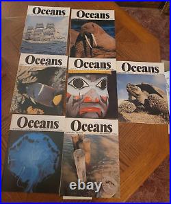 Lot of 31 Oceans Magazine 1969-1974