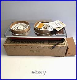 MCM 1969 Dominion USA Two Burner Electric Stove Hot Plate 1650 Watts NOS in Box