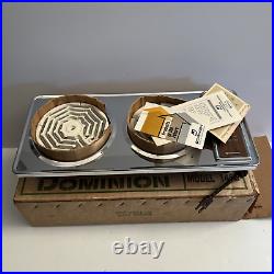 MCM 1969 Dominion USA Two Burner Electric Stove Hot Plate 1650 Watts NOS in Box