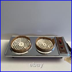 MCM 1969 Dominion USA Two Burner Electric Stove Hot Plate 1650 Watts NOS in Box