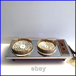 MCM 1969 Dominion USA Two Burner Electric Stove Hot Plate 1650 Watts NOS in Box