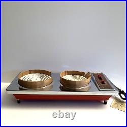 MCM 1969 Dominion USA Two Burner Electric Stove Hot Plate 1650 Watts NOS in Box