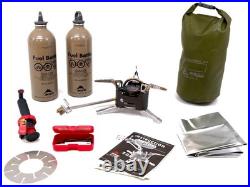 MSR XGK EX MILITARY Multi-Fuel Stove, JP-8 With2 Fuel Bottles & Seal Line Bag USMC