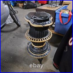 March Sisler No 6 Hope Pat. 1868 Stove Works Cast Iron Pot Belly Stove