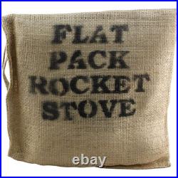 Marsh Kettles SSROCKETMINI Flat Pack Stainless Steel Mini Rocket Stove