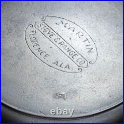 Martin #10 Hamburger Logo Cast Iron Skillet Restored Heat Ring Stove Range