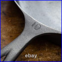 Martin #10 Hamburger Logo Cast Iron Skillet Restored Heat Ring Stove Range Martin #10 Hamburger Logo Cast Iron Skillet Restored Heat Ring Stove Range
