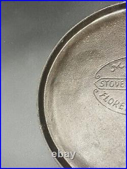 Martin Stove & Range Co Florence, AL Cast Iron Skillet Griddle with Hamburger Logo