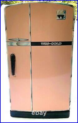 Mid Century Vintage Pink Stove & Refrigerator Play Set 1950s