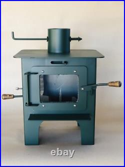 Mini Wood Burning Stove Tiny House Home Cabin Skoolie Bus Fireplace Woodstove