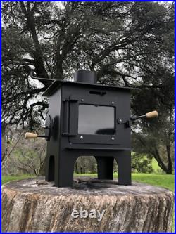 Mini Wood Burning Stove Tiny House Home Cabin Skoolie Bus Fireplace Woodstove