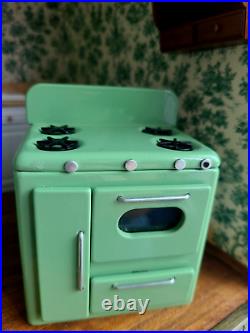 Miniature Dollhouse K&J Metalworks Karen Fuller Stove Signed 112
