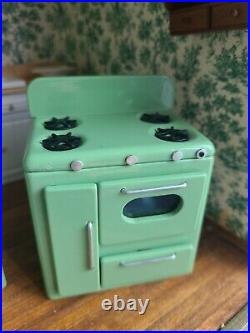 Miniature Dollhouse K&J Metalworks Karen Fuller Stove Signed 112