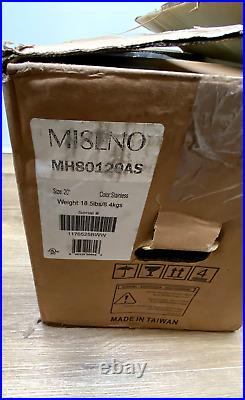 Miseno MH80120AS 150 390 CFM 20 Inch 3-Speed Ultra Quiet Range Stainless