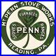 Mt_Penn_Stove_Works_of_Reading_PA_NEW_Sign_40_Dia_Round_USA_STEEL_15_Lbs_01_rqeb