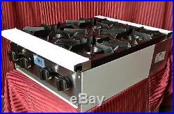 NEW 24 4 Burner Hot Plate Range Gas Stratus SHP-24-4 #1121 Commercial Stove NSF
