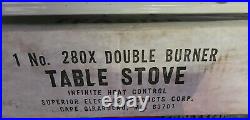 NEW ANTIQUE-Superlectric 2 Burner Portable Stove