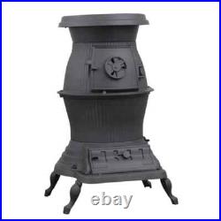 NEW! US Stove Co Railroad Potbelly Coal Stove 1869, 75000 BTU, 1500 Sq. Ft