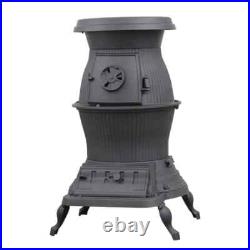 NEW! US Stove Co Railroad Potbelly Coal Stove 1869, 75000 BTU, 1500 Sq. Ft