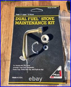 NOS Coleman Peak 1 Apex II Backpacking Camp Stove 445A700 withAccs + Kero gen. 445