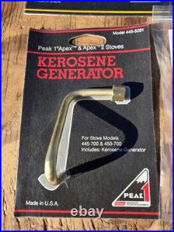 NOS Coleman Peak 1 Apex II Backpacking Camp Stove 445A700 withAccs + Kero gen. 445