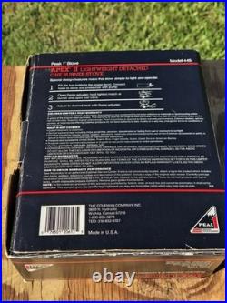 NOS Coleman Peak 1 Apex II Backpacking Camp Stove 445A700 withAccs + Kero gen. 445