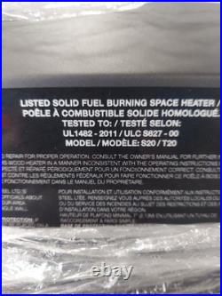 Napoleon Wood Burning Stove with Ash Pan Pedestal Base, Scratch & Dent