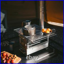 Naturehike Icefield Hot Tent Stove, Tabletop Camping Stove with 47.2 Chimney Pi