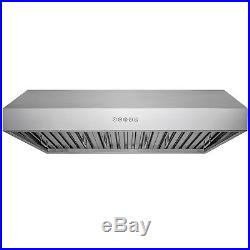 New 30 Under Cabinet Stainless Steel Range Hood Baffle Filters Push Stove Vent