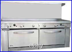 New 72 Range with Griddle, Broiler, 4 burners & 2 Ovens ETL Made in USA by Ideal