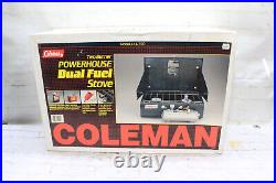 New Coleman 414-700 Two-burner Powerhouse Dual Fuel Camp Stove