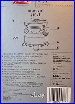 New Coleman Exponent Multi Fuel Stove