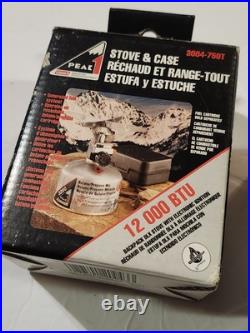 New Coleman Peak 1 DLX One Burner Stove Model 3004-750T Backpacking MIB In Box