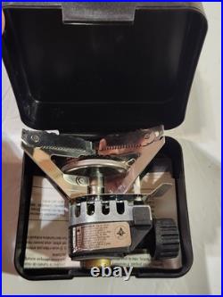 New Coleman Peak 1 DLX One Burner Stove Model 3004-750T Backpacking MIB In Box