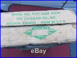 New Old Stock vintage 1962 Coleman 425C Camp Stove 425c499 Sears