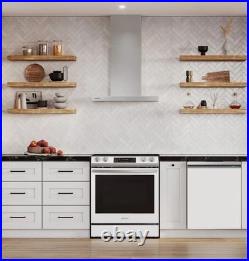 New Samsung BESPOKE NK30CB600WCGAA 30 Convertible Wall Chimney Range Hood, Gray