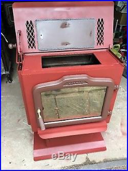 Newly Refinished Harman Exception TLC-200 Wood stove in Adobe Red