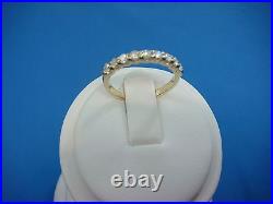 Nice 14k Yellow Gold 0.45 Ct T. W. Ladies 2.25 MM Wide Thin Wedding Band Size 6.5