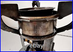 ORIGINAL WWII US ARMY M-1942 COLEMAN ONE BURNER FIELD GAS STOVE with CASE