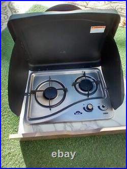 OUTDOOR KITCHEN STOVE FOR CAMPER KITCHEN 2 BURNER PROPANE WithCOUNTER TOP & DRAWER