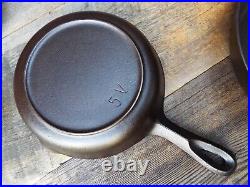 Older Birmingham Stove & Range/BSR Cast Iron Skillet Set #3/ 5/ 8/ 10, Restored