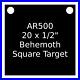 One_AR500_Steel_Target_Square_1_2_x_20_Painted_Black_Shooting_Practice_Range_01_nj